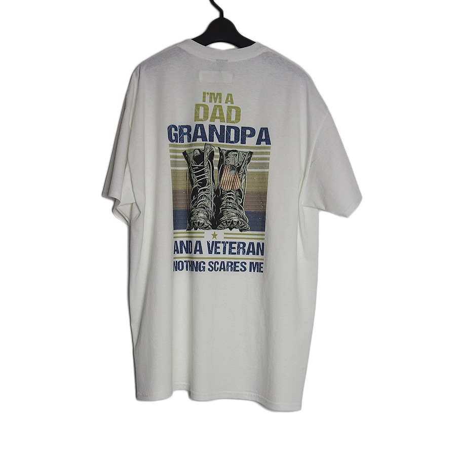 I'M A DAD バックプリントTシャツ 新品 デッドストック GILDAN 白 XL