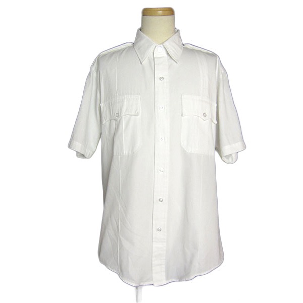 LIBERTY 白色 半袖ワークシャツ