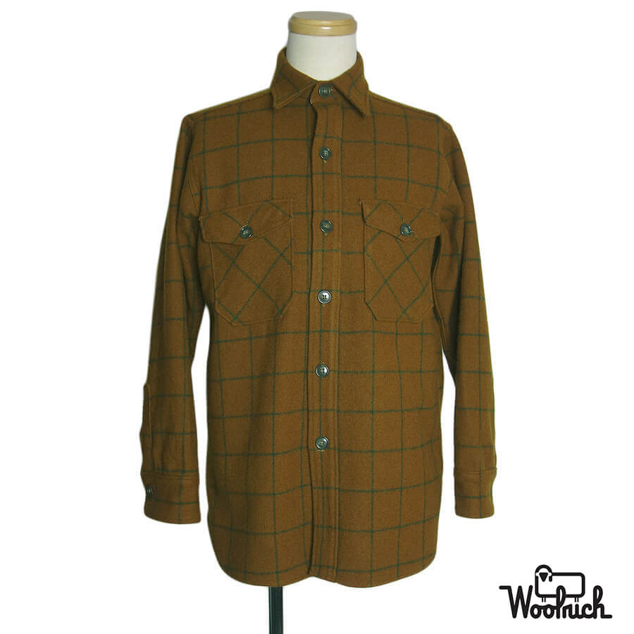 チェック柄ウールシャツ Woolrich 80's ビンテージ