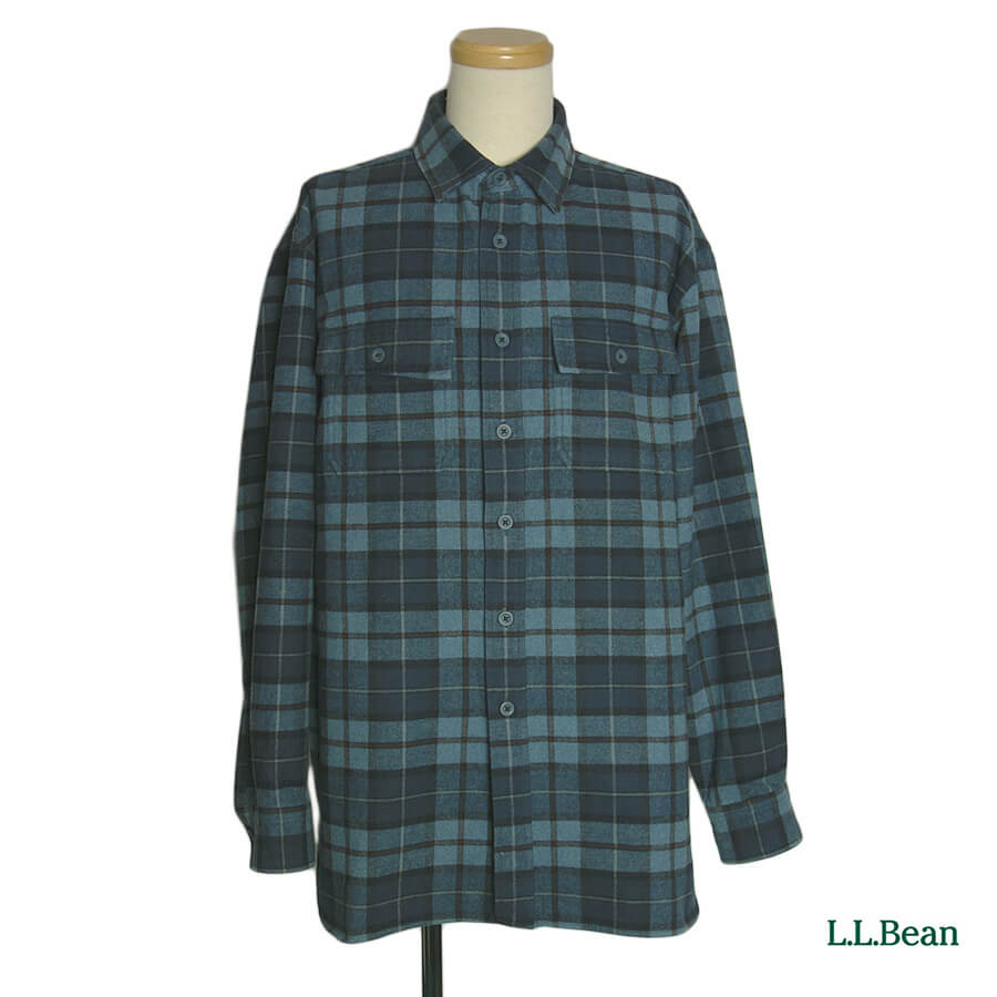 チェック柄コットンネルシャツ L.L.Bean