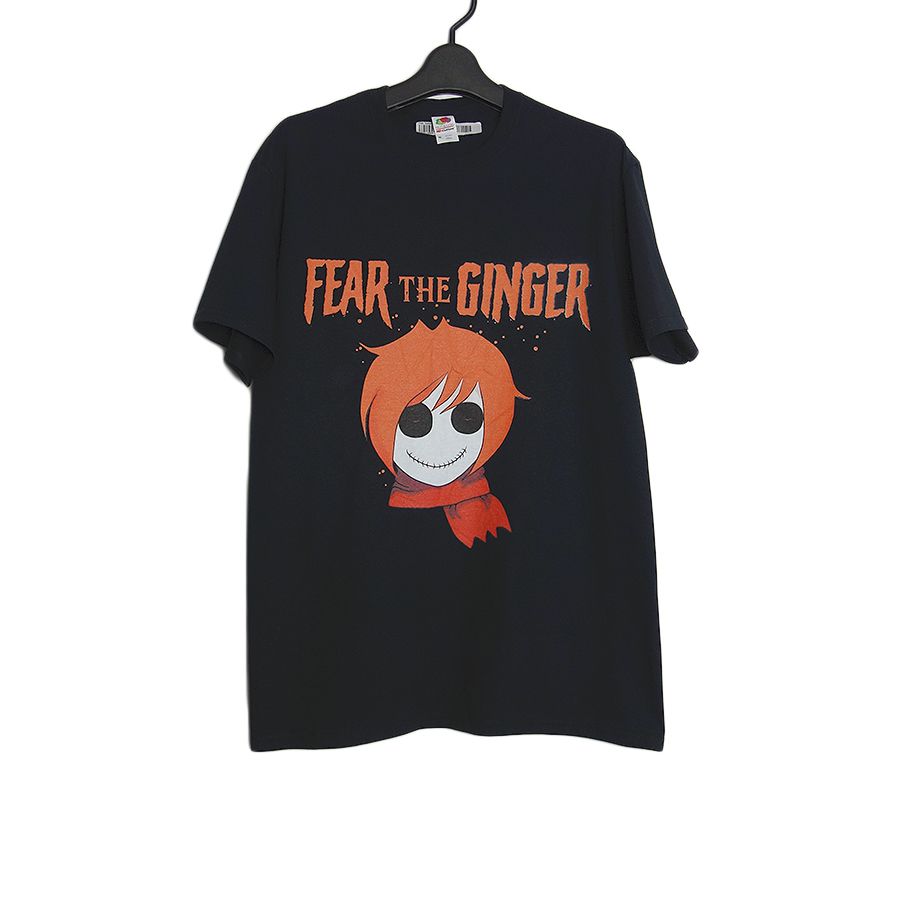 FEAR THE GINGER プリントTシャツ 新品 FRUIT OF THE LOOM 黒
