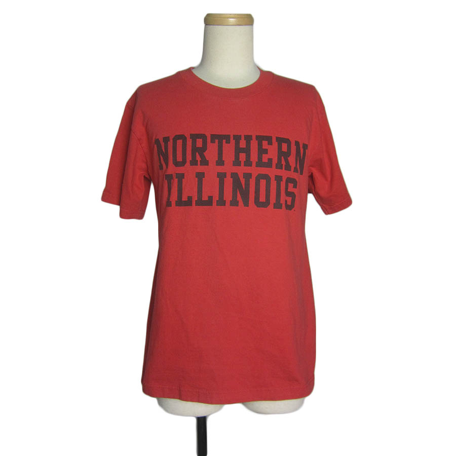 USA製 プリントTシャツ 赤 ノーザンイリノイ大学