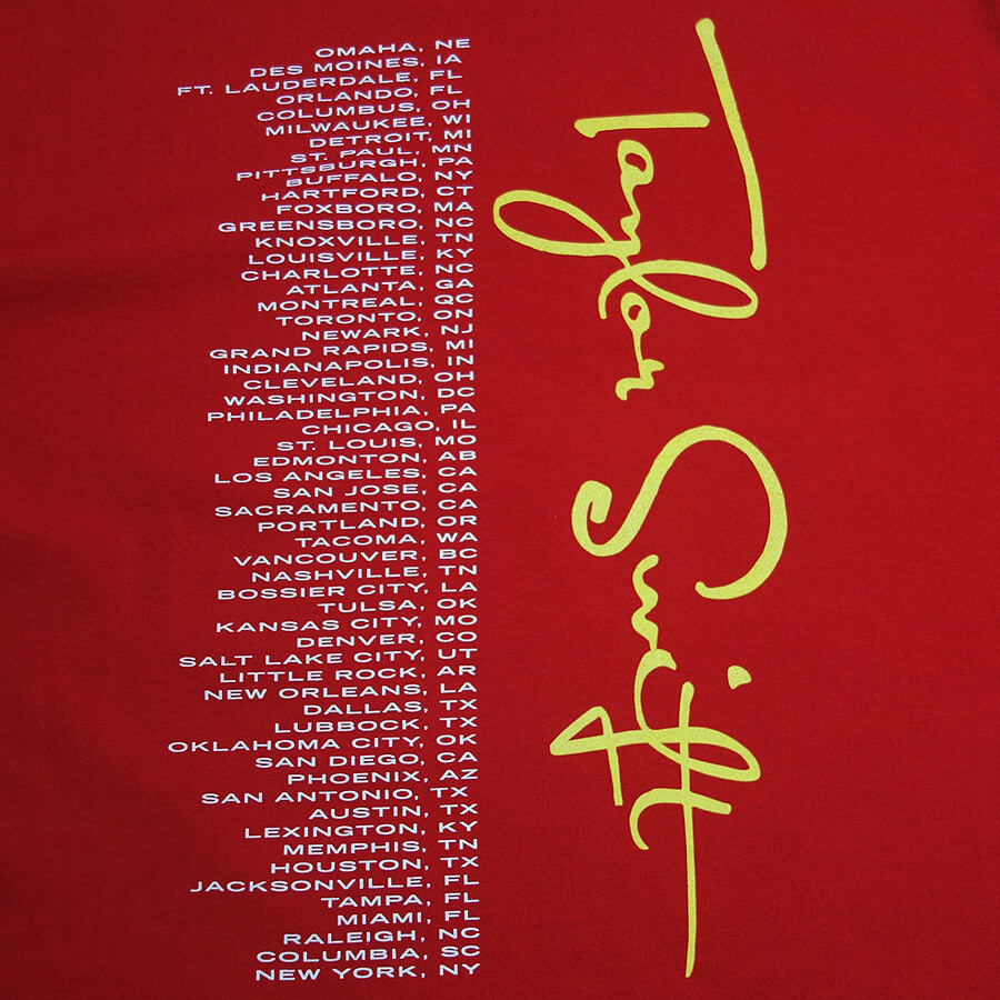 ツアーTシャツ Taylor Swift テイラー・スウィフト｜古着通販