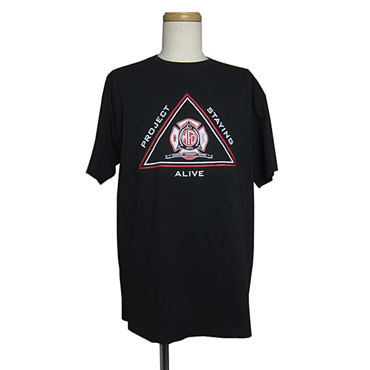 MILWAUKEE FIRE DEPT 消防署 プリントtシャツ 黒色 DELTA