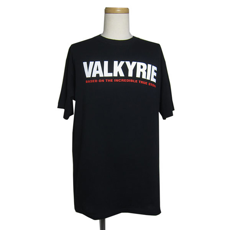 映画VALKYRIE プリントtシャツ 黒色 anvil ティーシャツ