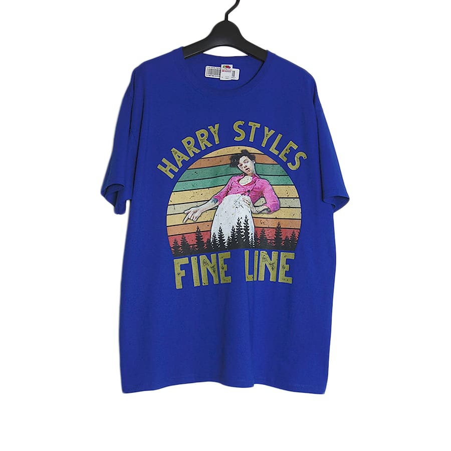 HARRY STYLES プリントTシャツ 新品 デッドストック ロイヤル L