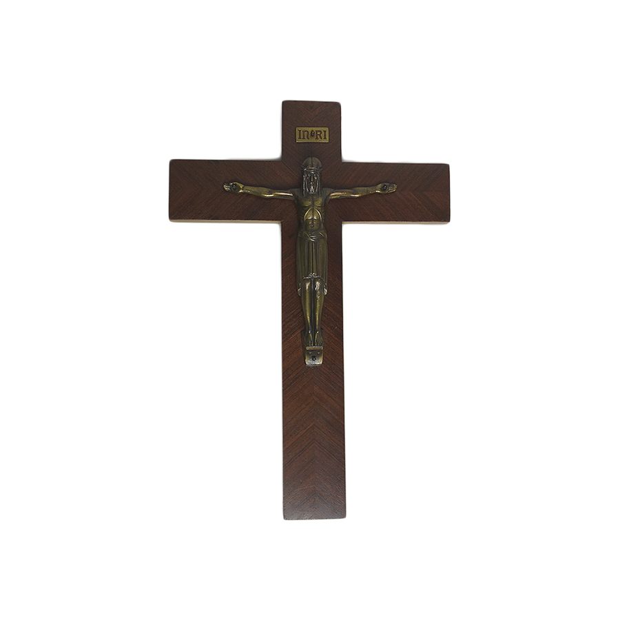 アンティーク キリスト 十字架 壁掛け INRI クロス 信仰