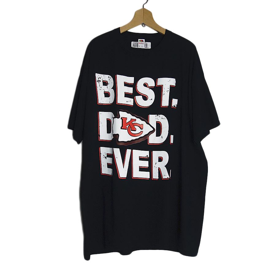 新品 FRUIT OF THE LOOM プリントTシャツ 黒 BEST. DAD 大きいサイズ