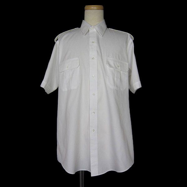 CINTAS ワッペン付き ワークシャツ 白色 メンズ レトロ