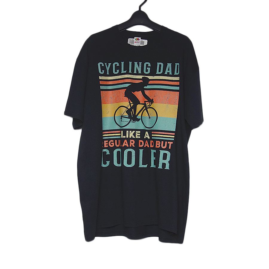 CYCLING DAD プリントTシャツ 新品 デッドストック 黒 XL