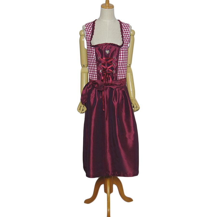 前掛け付き チロルワンピース ディアンドル