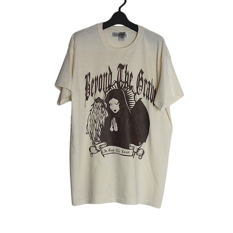 Beyond The Grave プリントTシャツ 新品 デッドストック ナチュラル L