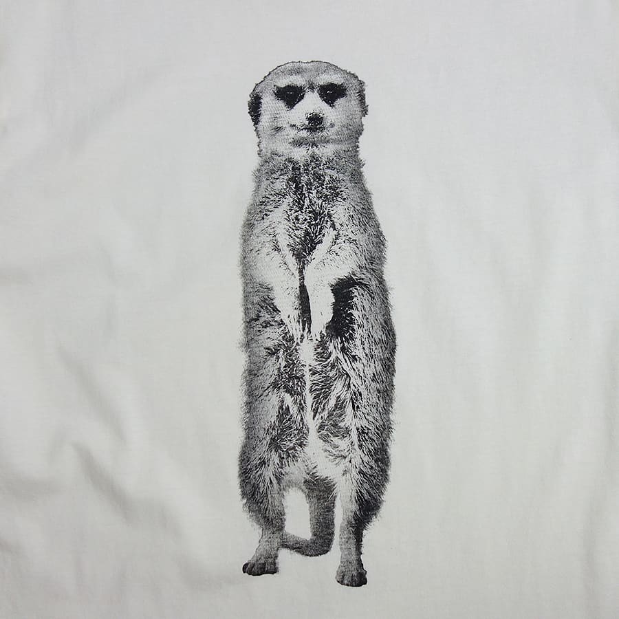 ミーアキャット アニマル プリントTシャツ ZooHood S｜古着通販