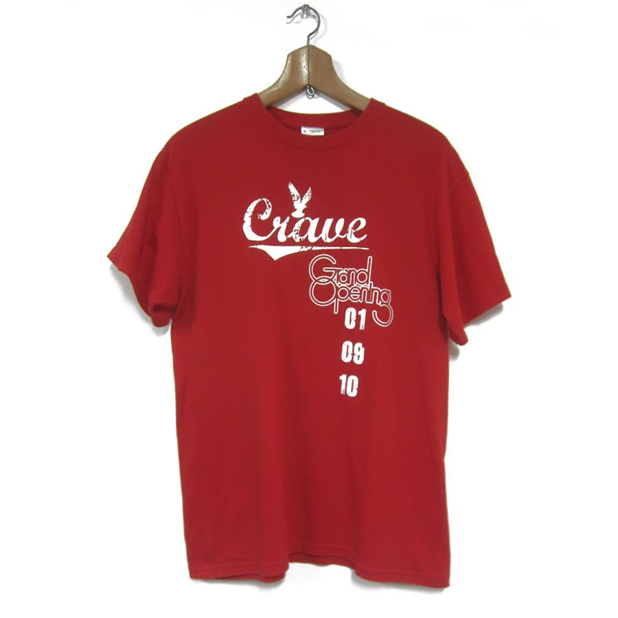 GILDAN プリントTシャツ 赤　crave