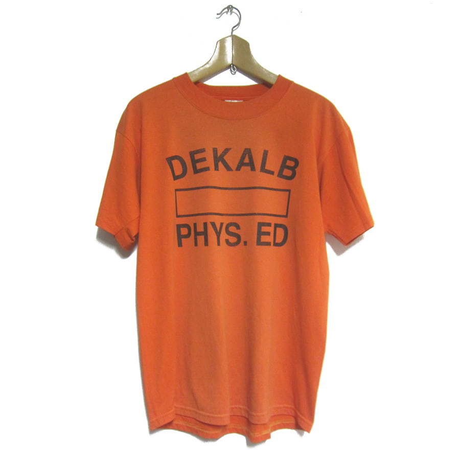 JERZEES プリントTシャツ オレンジ色 DEKALB