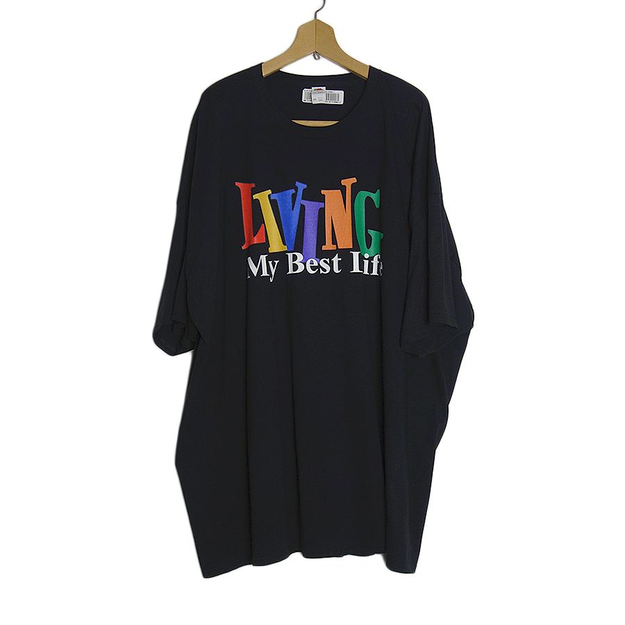 新品 FRUIT OF THE LOOM プリントTシャツ 大きいサイズ 5XL　LIVING