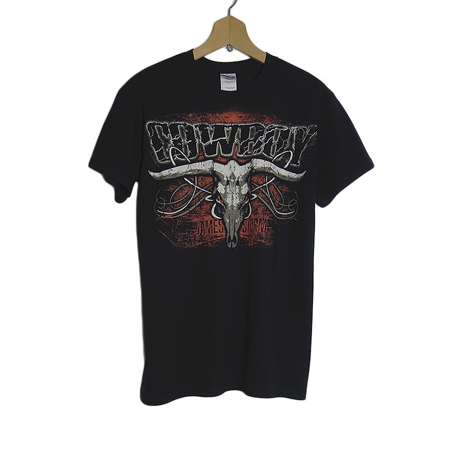 新品 TNT プロレス プリントTシャツ COWBOY 黒 プロレスラー ジェームズ・ストーム