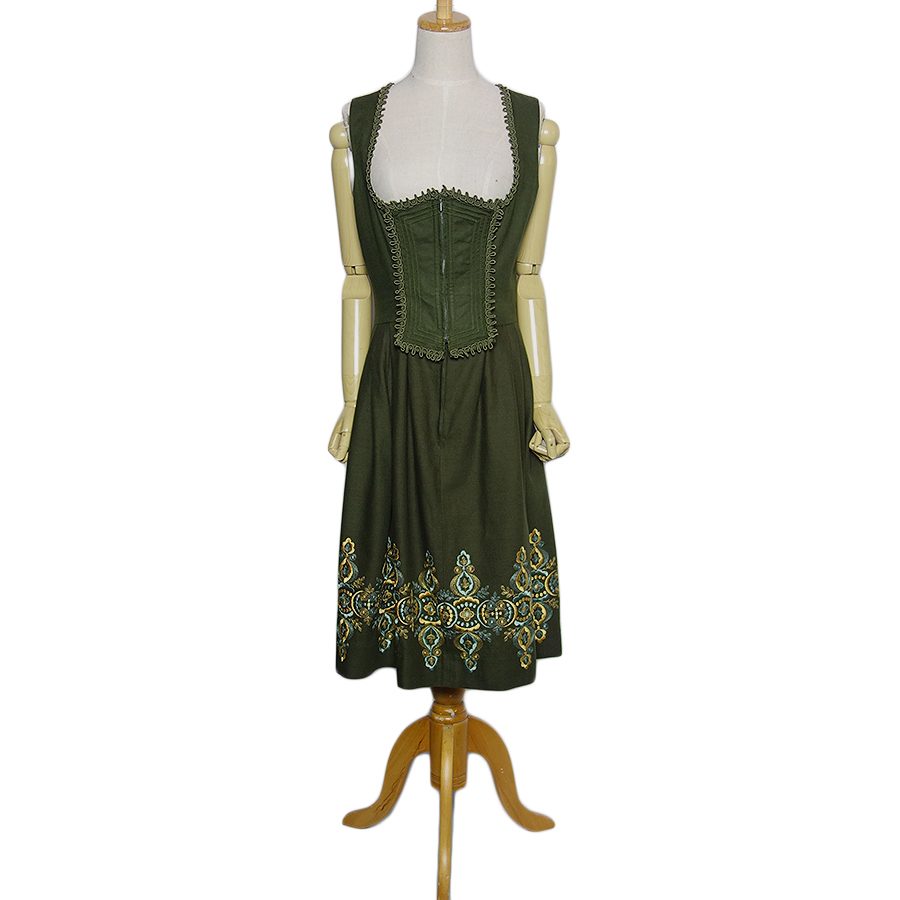 刺繍入り チロルワンピース KRUGER DIRNDL ディアンドル
