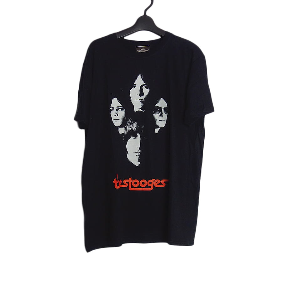 新品 ストゥージズ ロックバンド プリントTシャツ The Stooges 黒 L