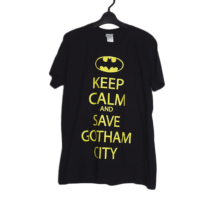 新品 映画 バットマン プリントTシャツ BATMAN 黒 M