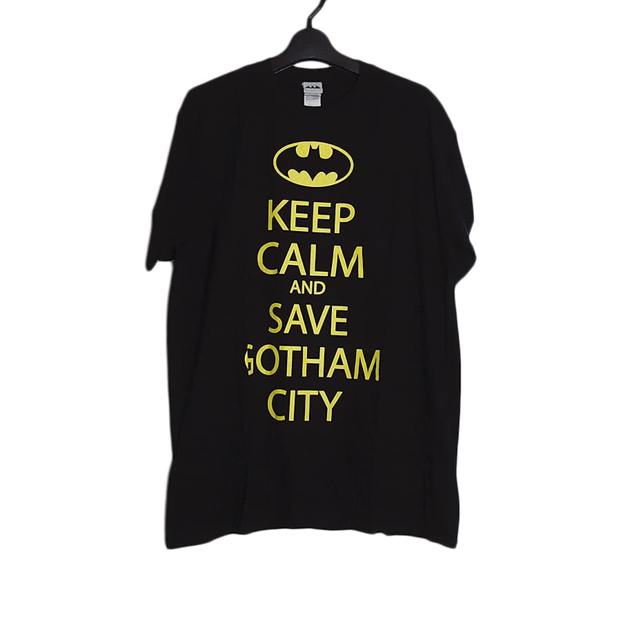 新品 映画 バットマン プリントTシャツ BATMAN 黒 XL