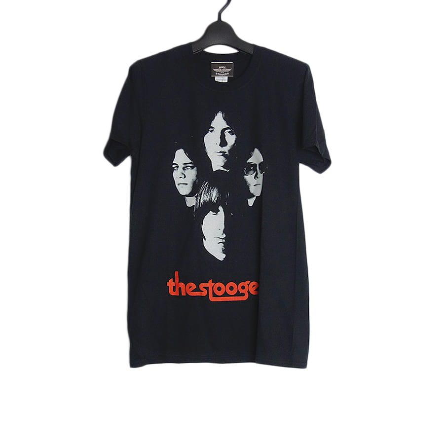 新品 ストゥージズ ロックバンド プリントTシャツ The Stooges 黒 S