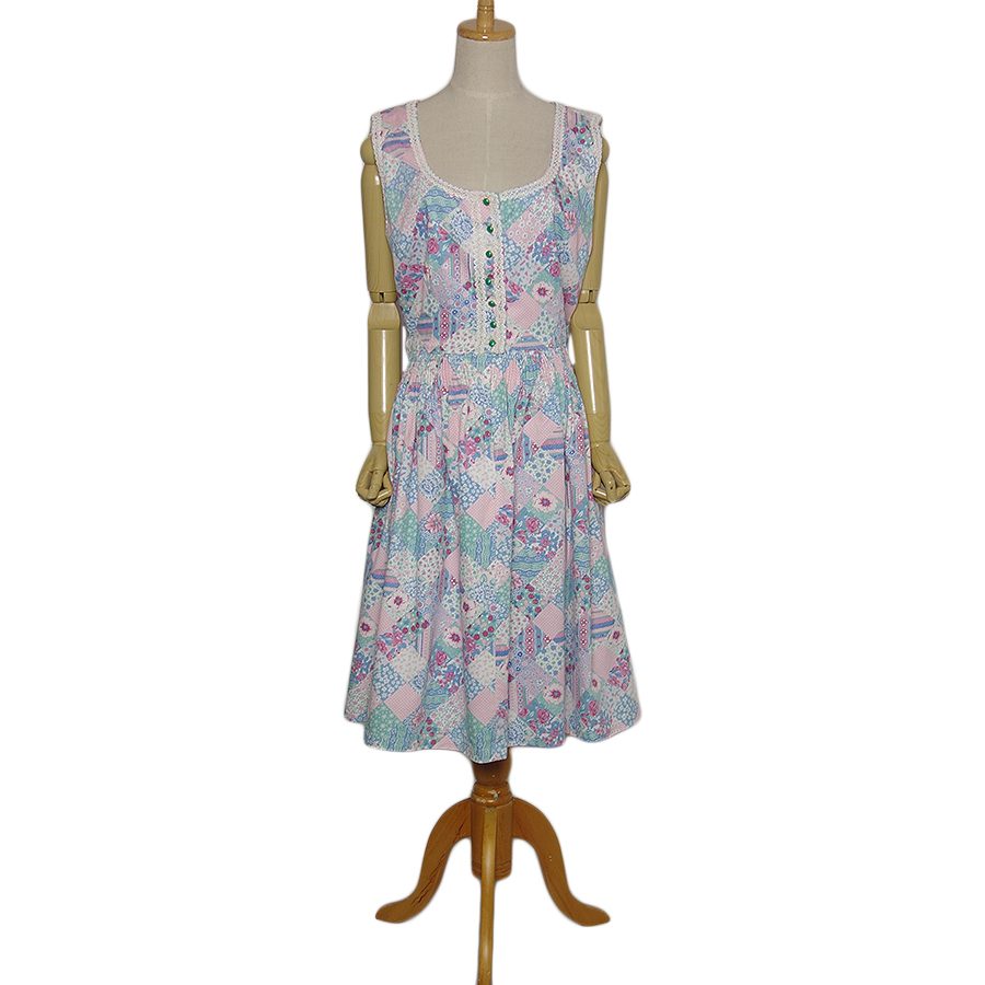 ビンテージ 古着 ディアンドル チロルワンピース Lady Anne fashion ヨーロッパ vintage チロル ワンピース