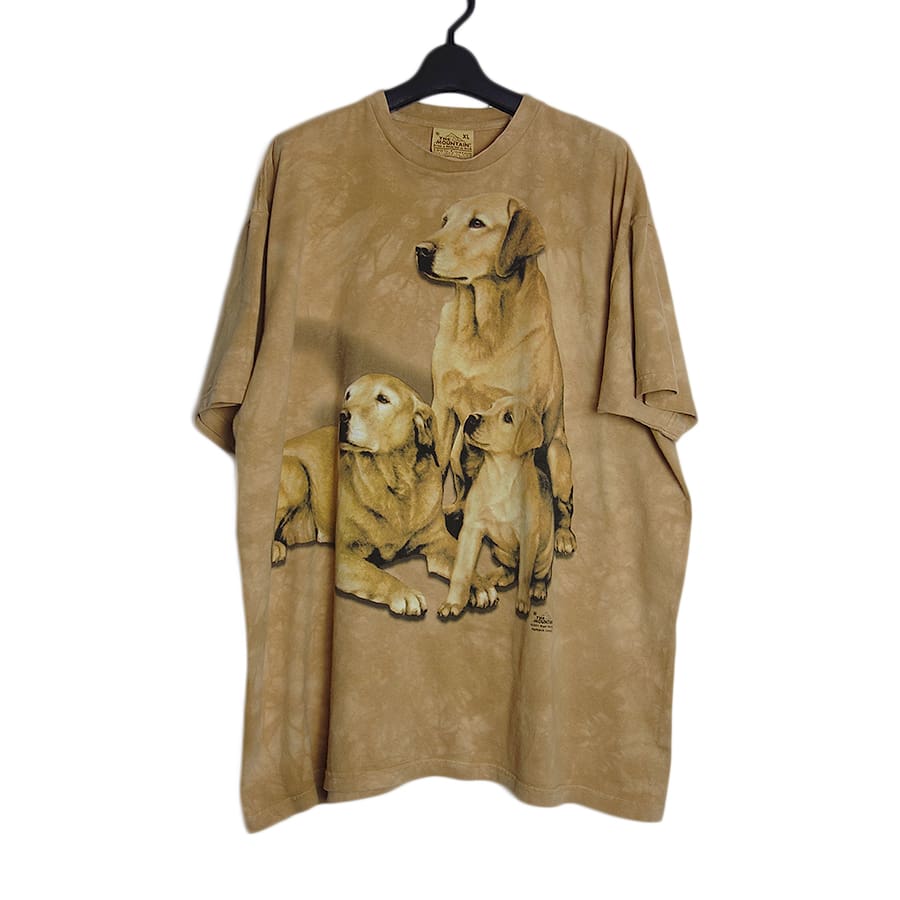 ラブラドールレトリバー 犬 プリントTシャツ THE MOUNTAIN タイダイ 動物 XL
