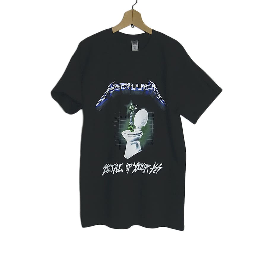 デッドストック品 メタリカ プリントTシャツ ロックTシャツ バンドTシャツ 黒 METALLICA