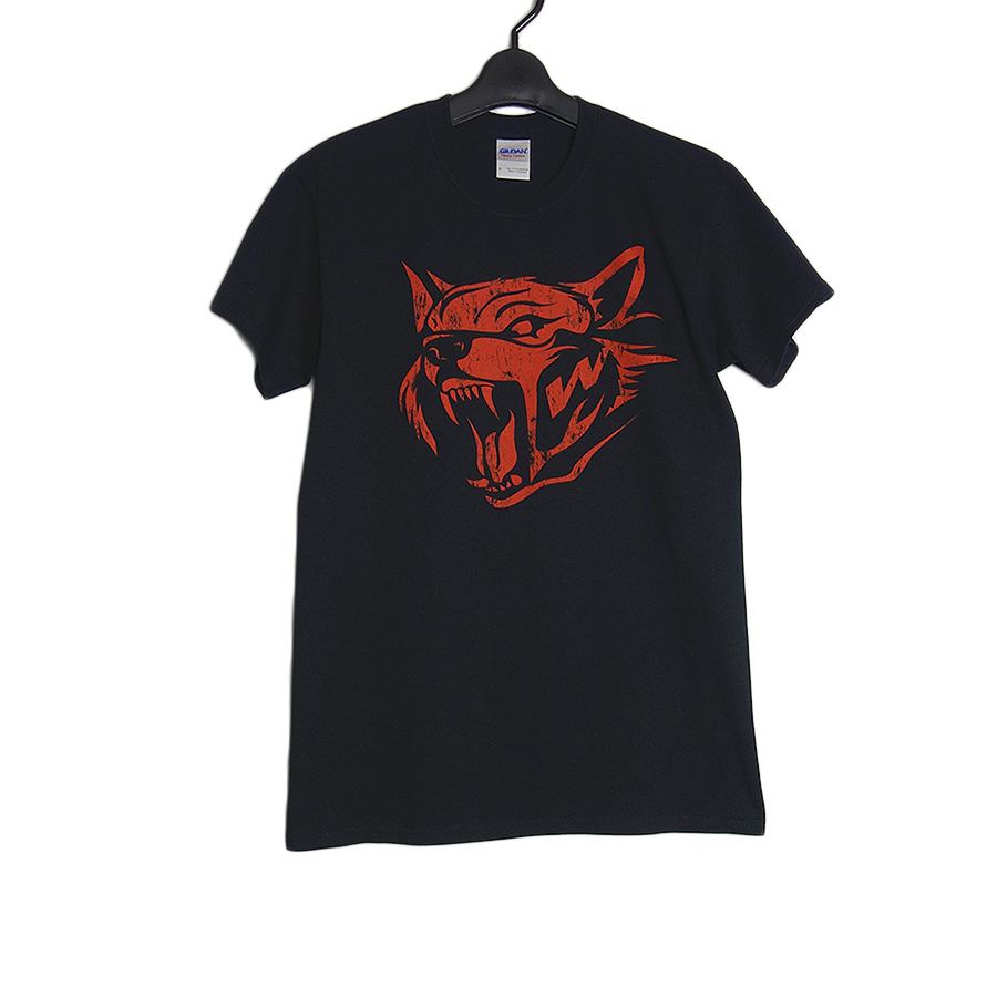 ジ・ウルブズ プロレス プリントTシャツ 新品 THE WOLVES 黒 プロレスラー 狼