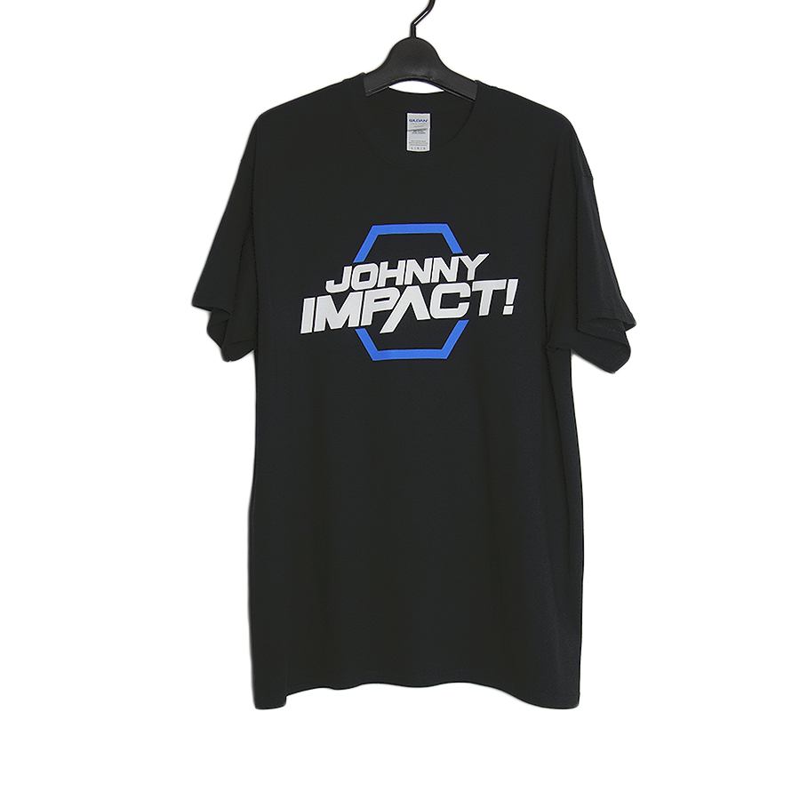 ジョニー・インパクト プロレス プリントTシャツ 新品 JOHNNY IMPACT 黒 プロレスラー