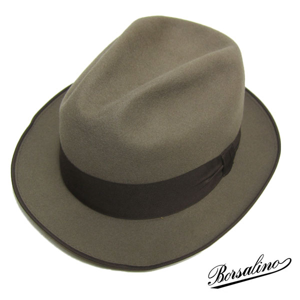 ボルサリーノ BORSALINO ビンテージ フェルトハット 中折れ帽子